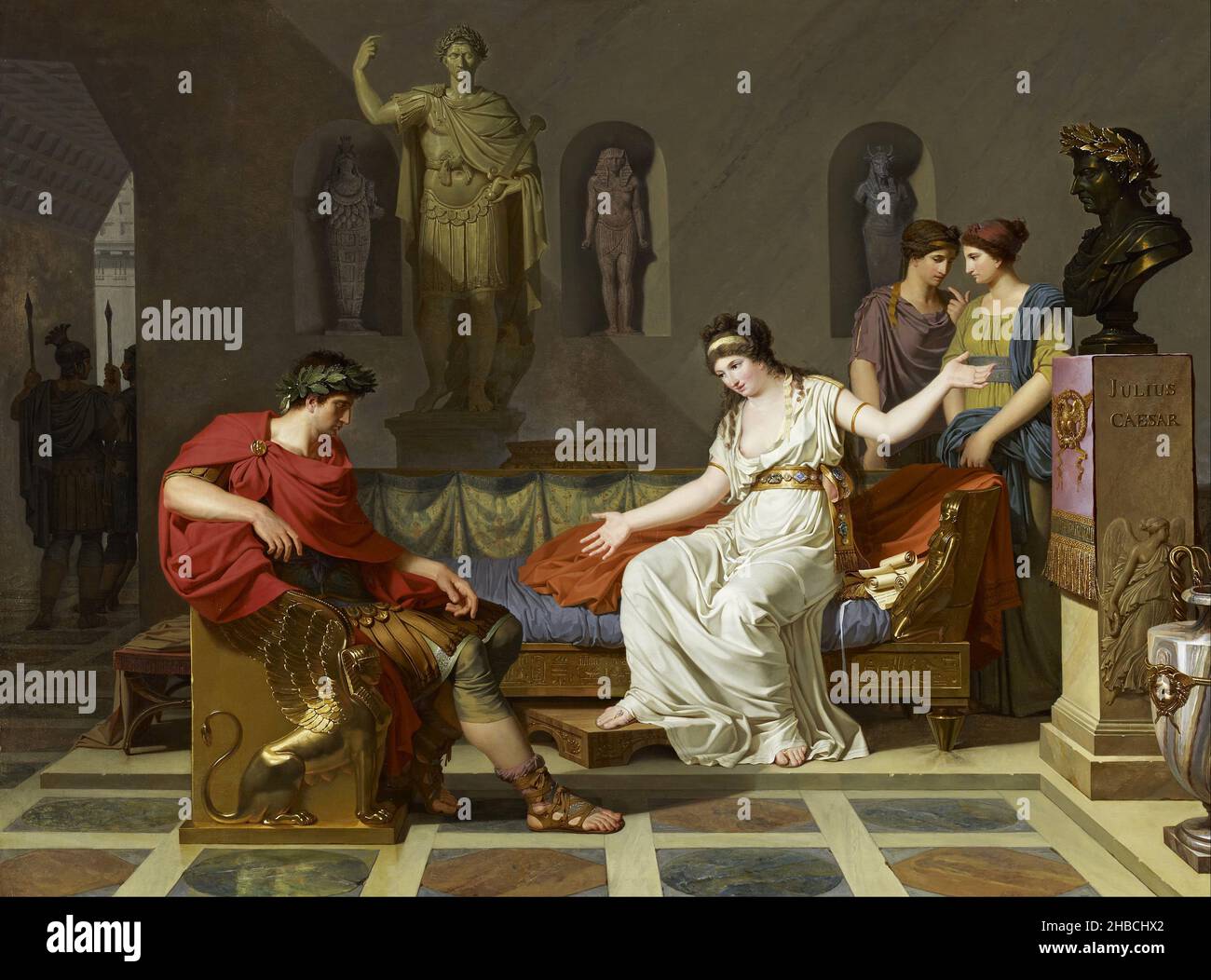 Cleopatra and Octavian by Louis Gauffier, Stock Photo