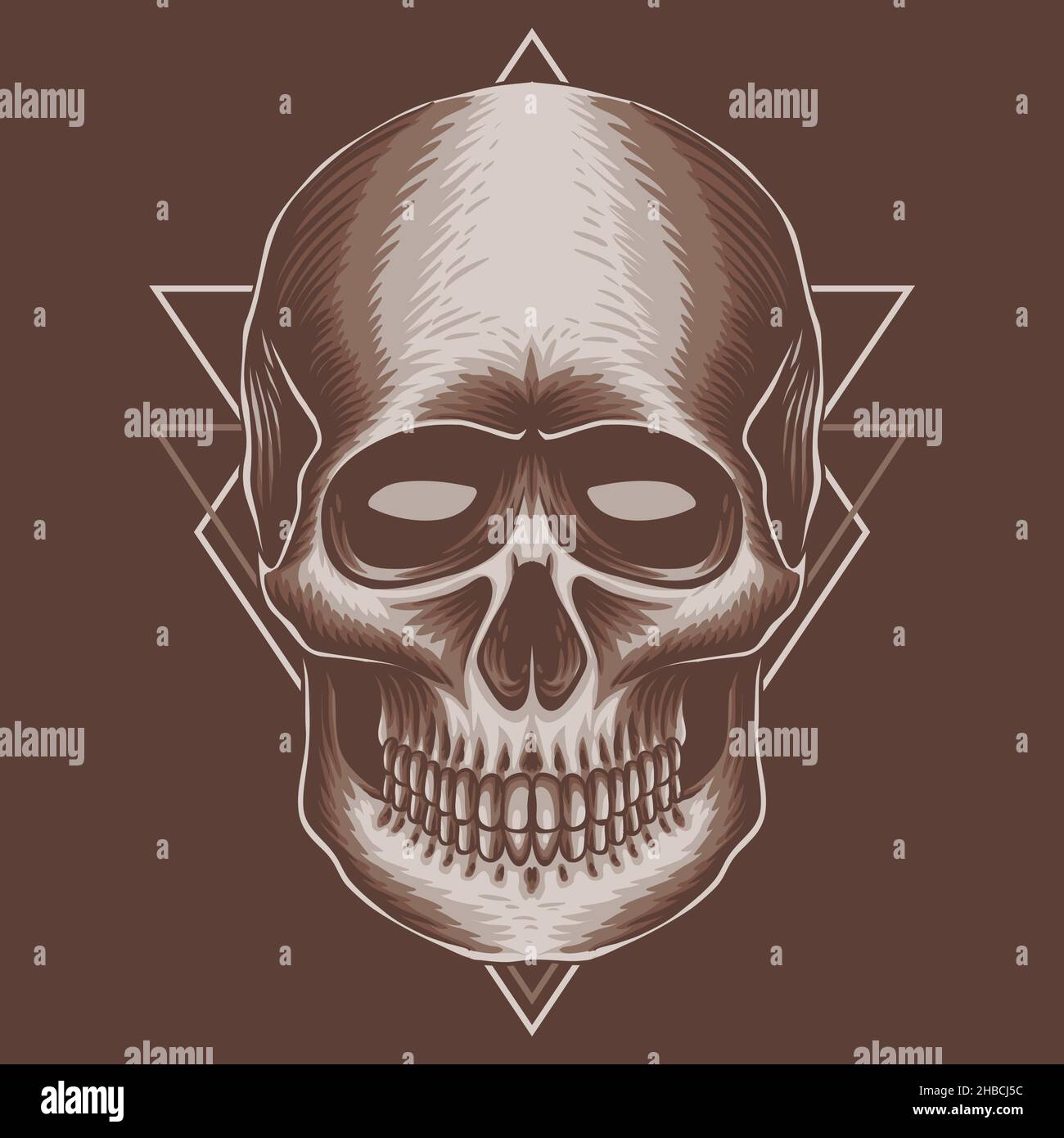 Skull head vector illustration Stock Vector Image & Art - Alamy