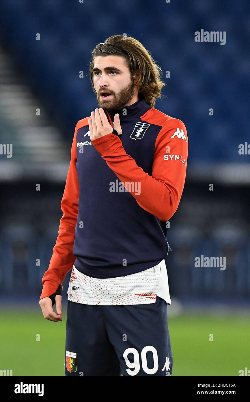 Genoa, Italy. 30 April 2022. Manolo Portanova of Genoa CFC in action during  the Serie A football match between UC Sampdoria and Genoa CFC. Credit:  Nicolò Campo/Alamy Live News Stock Photo - Alamy