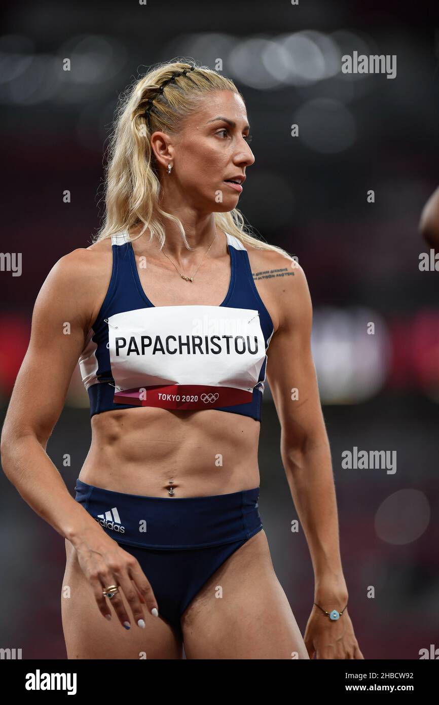 Paraskevi Papachristou participating in the Tokyo 2020 Olympic Games in the  triple jump discipline Stock Photo - Alamy