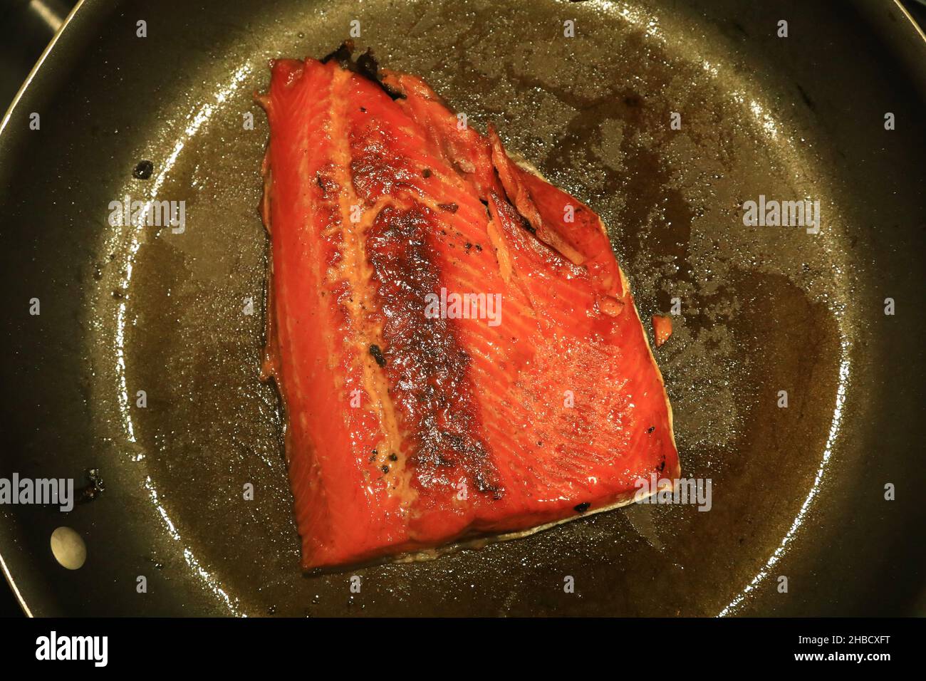 pan fried fish fillet Stock Photo - Alamy