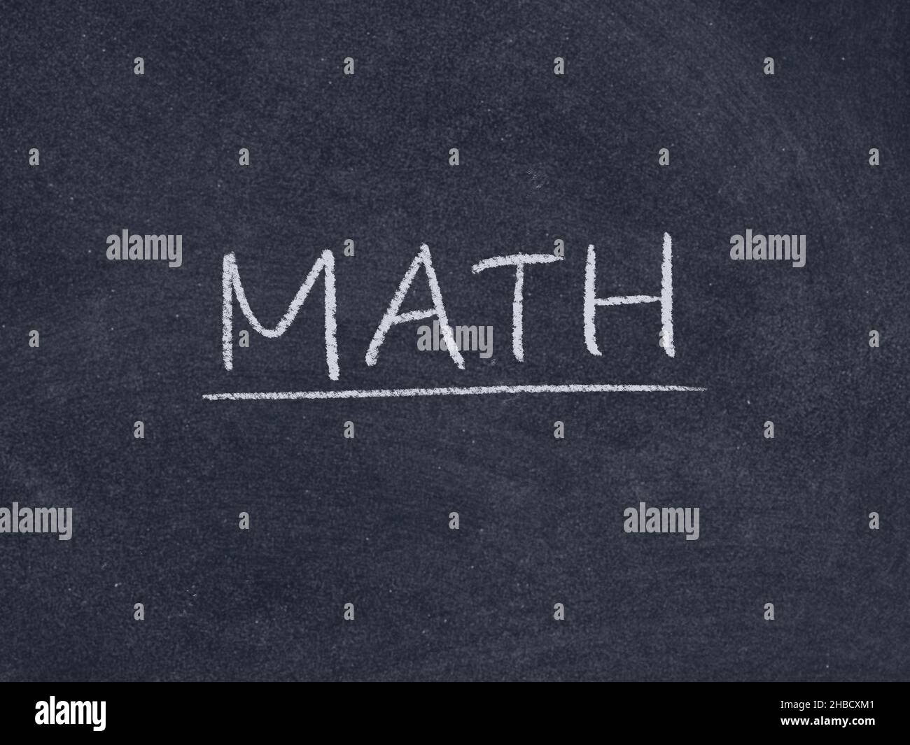 math concept word on blackboard background Stock Photo - Alamy