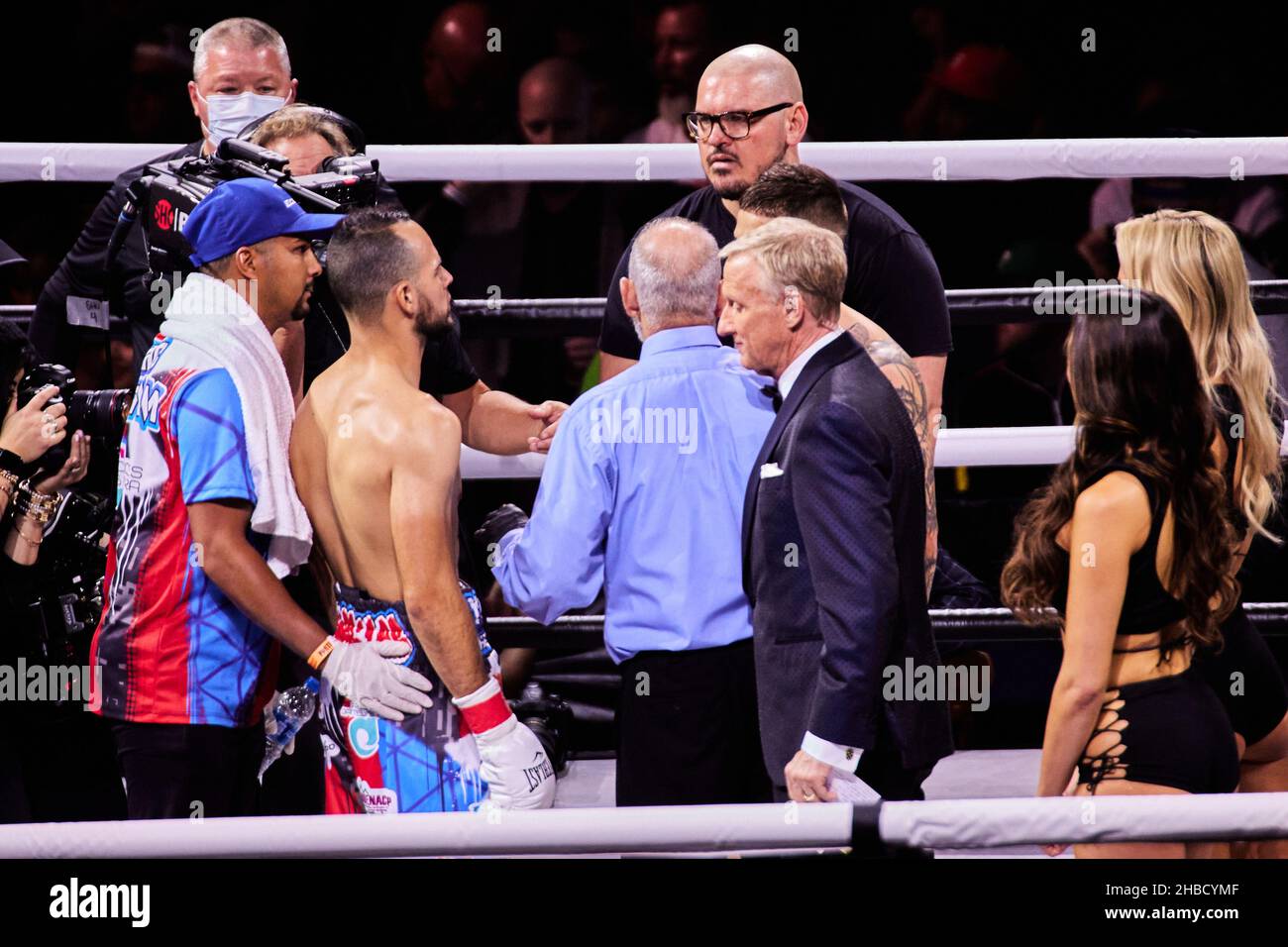 Tampa, Florida, USA. 18th Dec. 2021. Liam Paro in action against Yomar