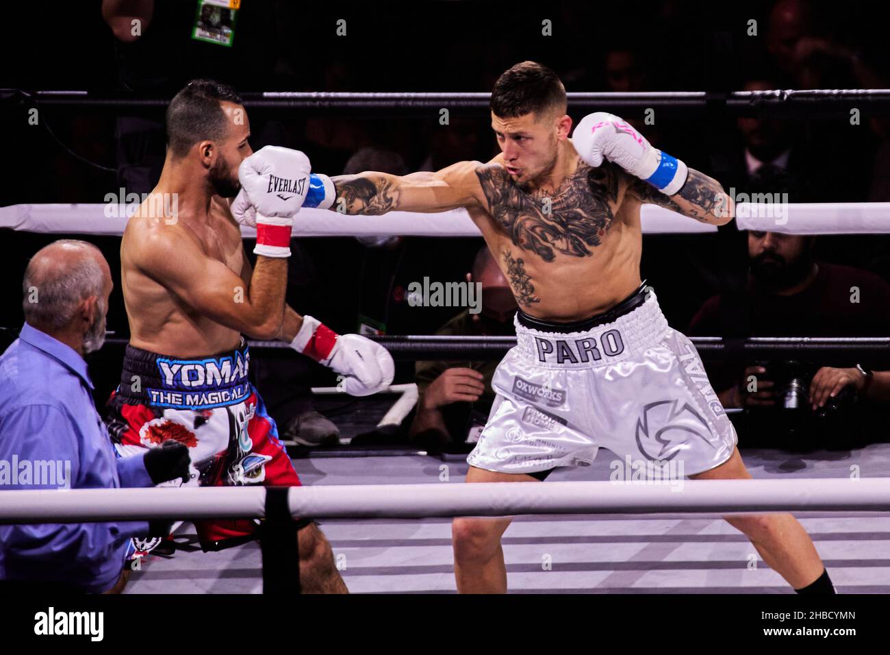 Tampa, Florida, USA. 18th Dec. 2021. Liam Paro in action against Yomar