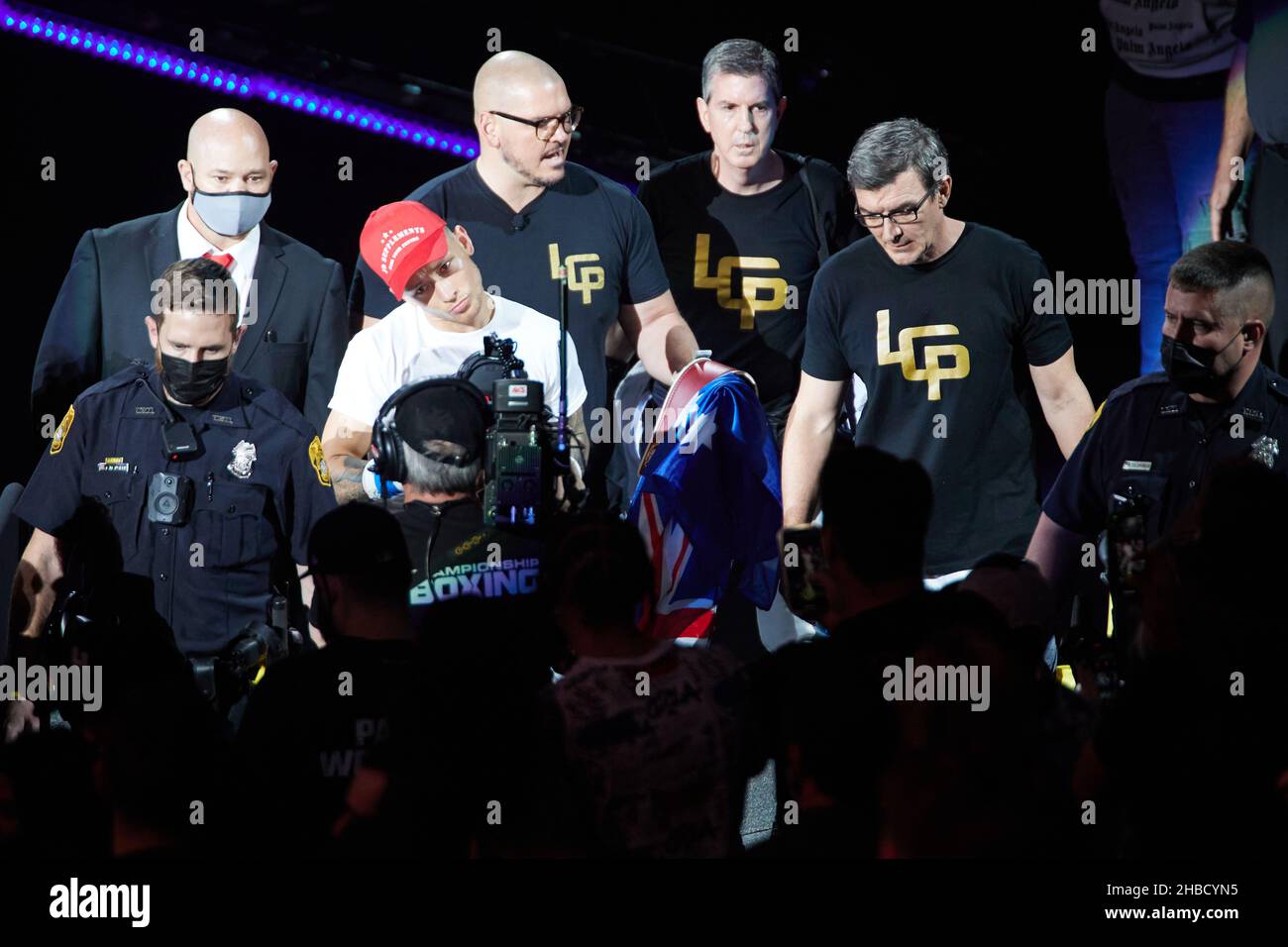 Tampa, Florida, USA. 18th Dec. 2021. Liam Paro in action against Yomar