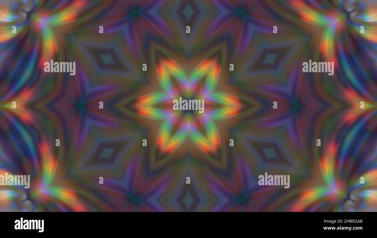 Abstract multi-colored blurred mandala background. design, art Stock Photo