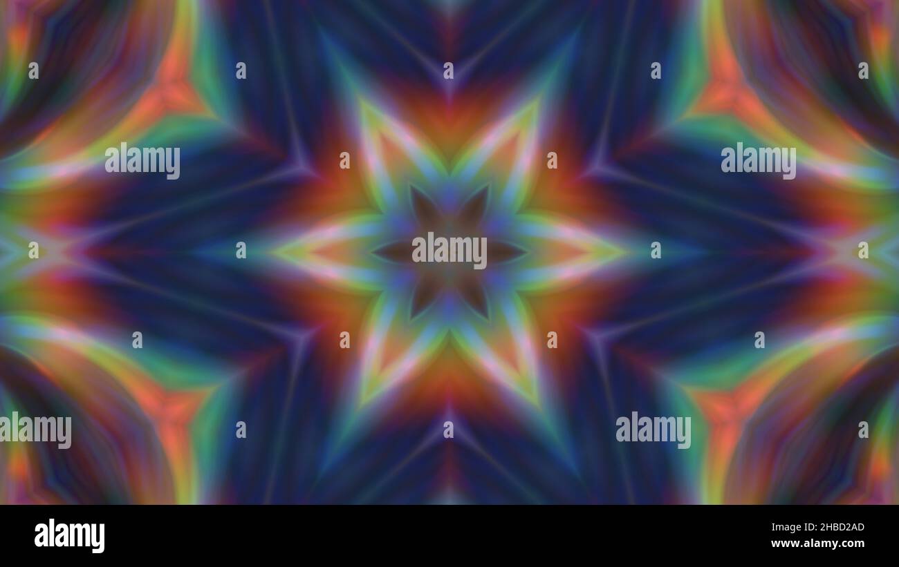 Abstract multi-colored blurred mandala background. design, art Stock Photo