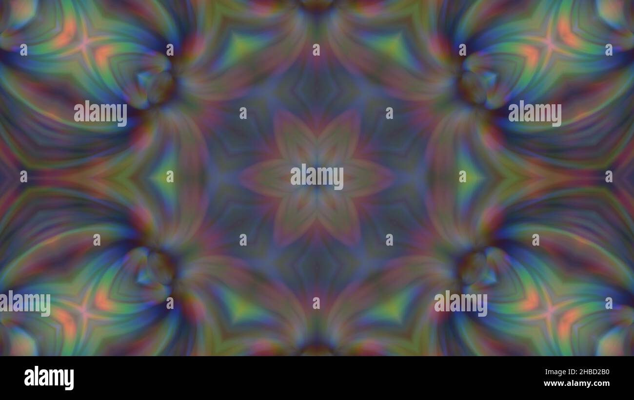 Abstract multi-colored blurred mandala background. design, art Stock Photo