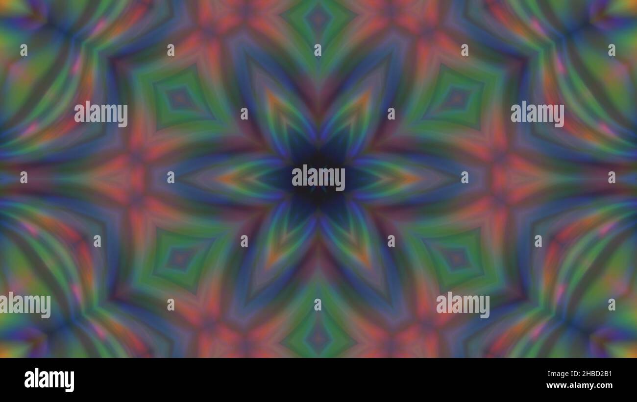 Abstract multi-colored blurred mandala background. design, art Stock Photo