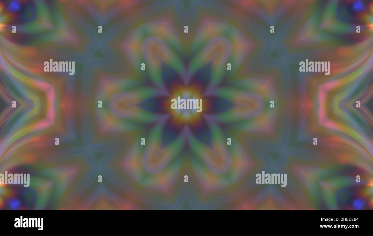 Abstract multi-colored blurred mandala background. design, art Stock Photo