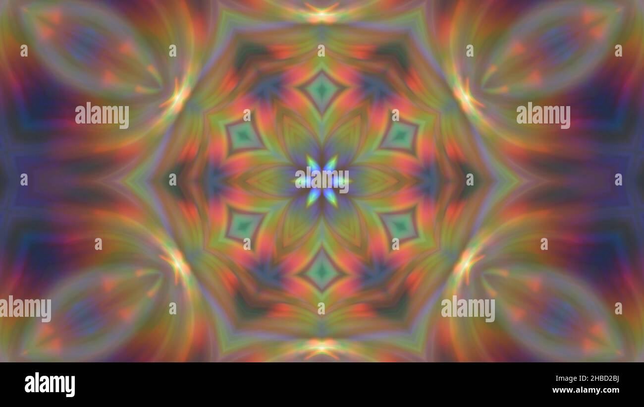 Abstract multi-colored blurred mandala background. design, art Stock Photo