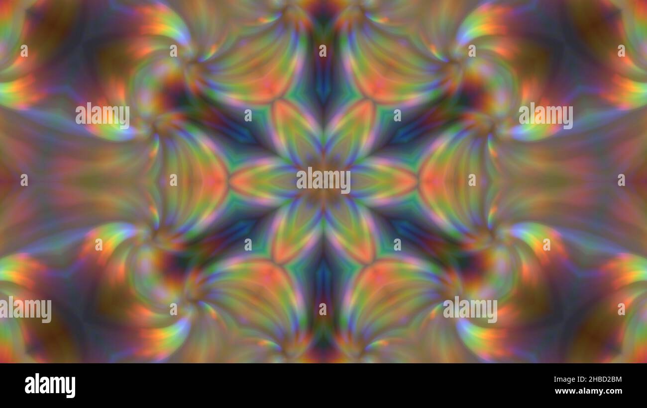 Abstract multi-colored blurred mandala background. design, art Stock Photo