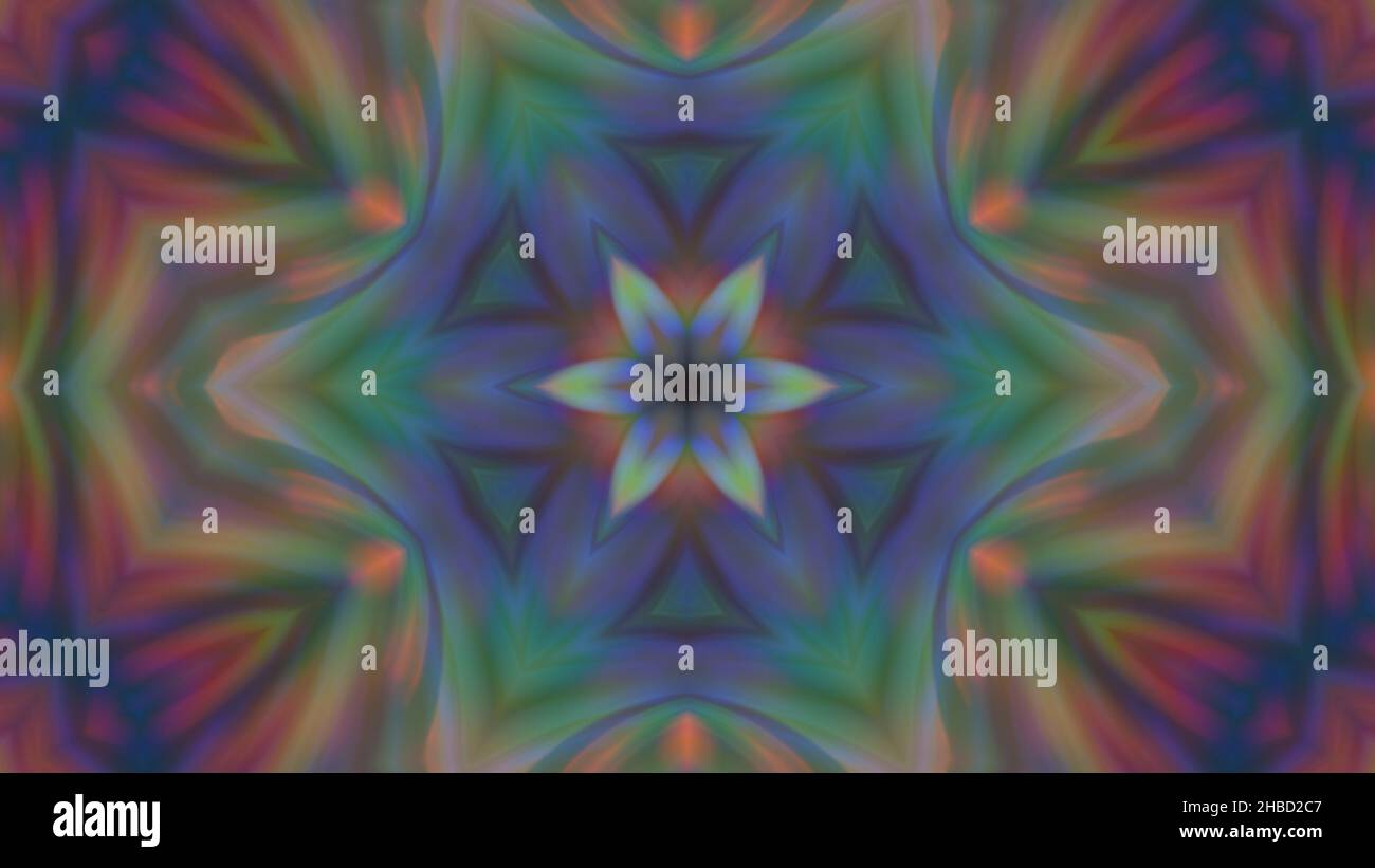 Abstract multi-colored blurred mandala background. design, art Stock Photo