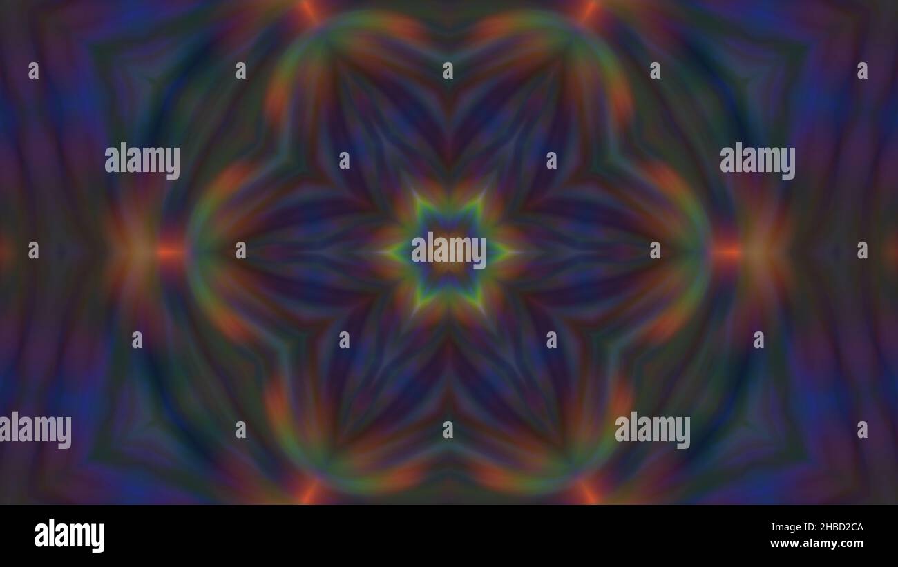 Abstract multi-colored blurred mandala background. design, art Stock Photo