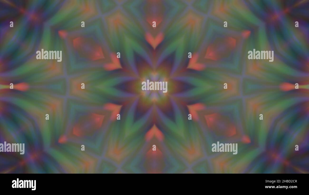 Abstract multi-colored blurred mandala background. design, art Stock Photo