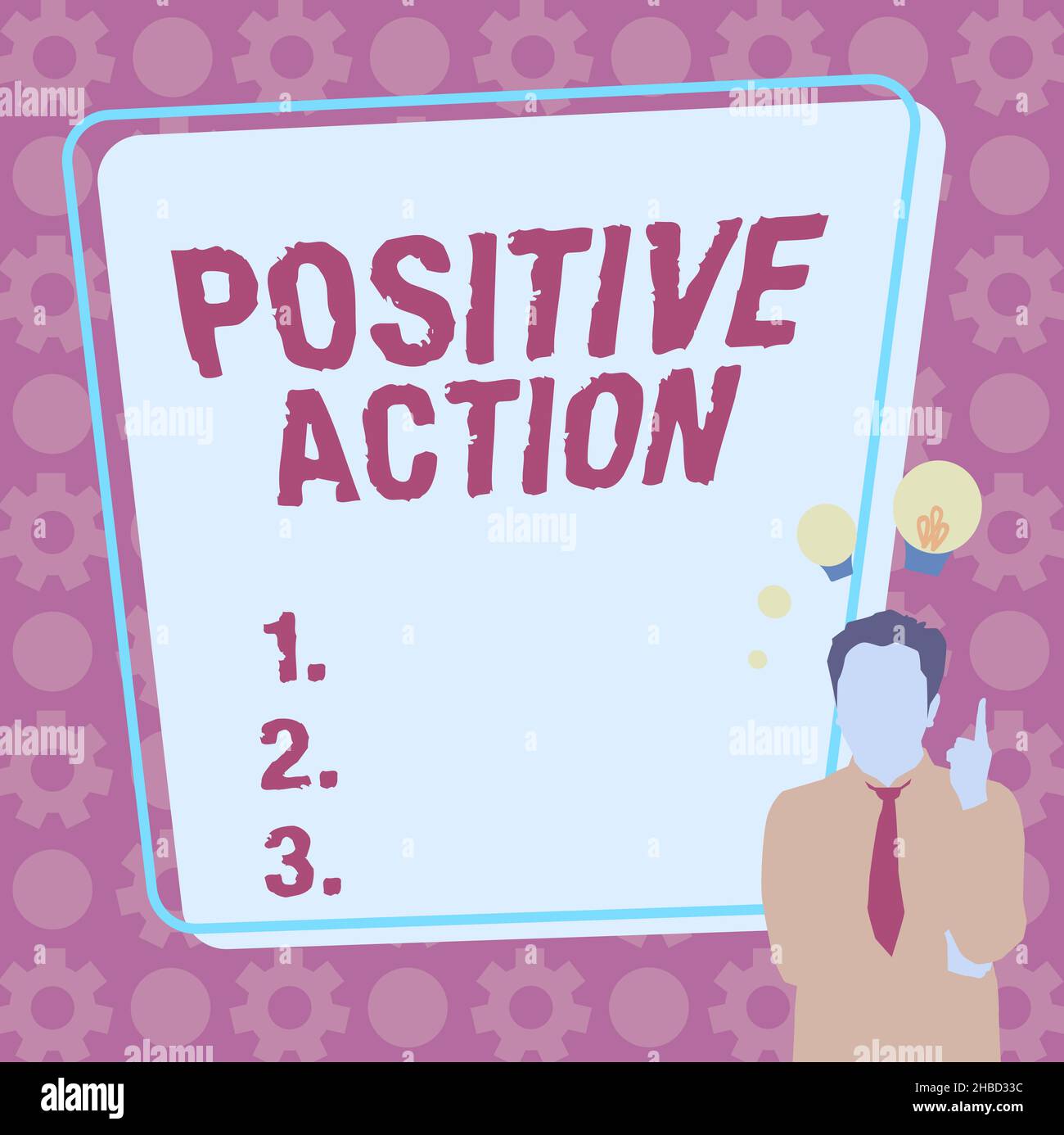 Text showing inspiration Positive Action. Business idea doing good ...