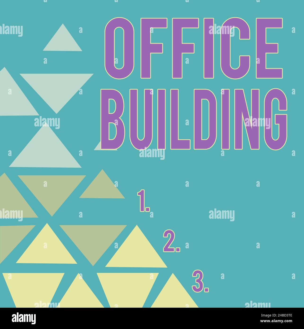Hand writing sign Office Building. Word Written on Commercial buildings ...
