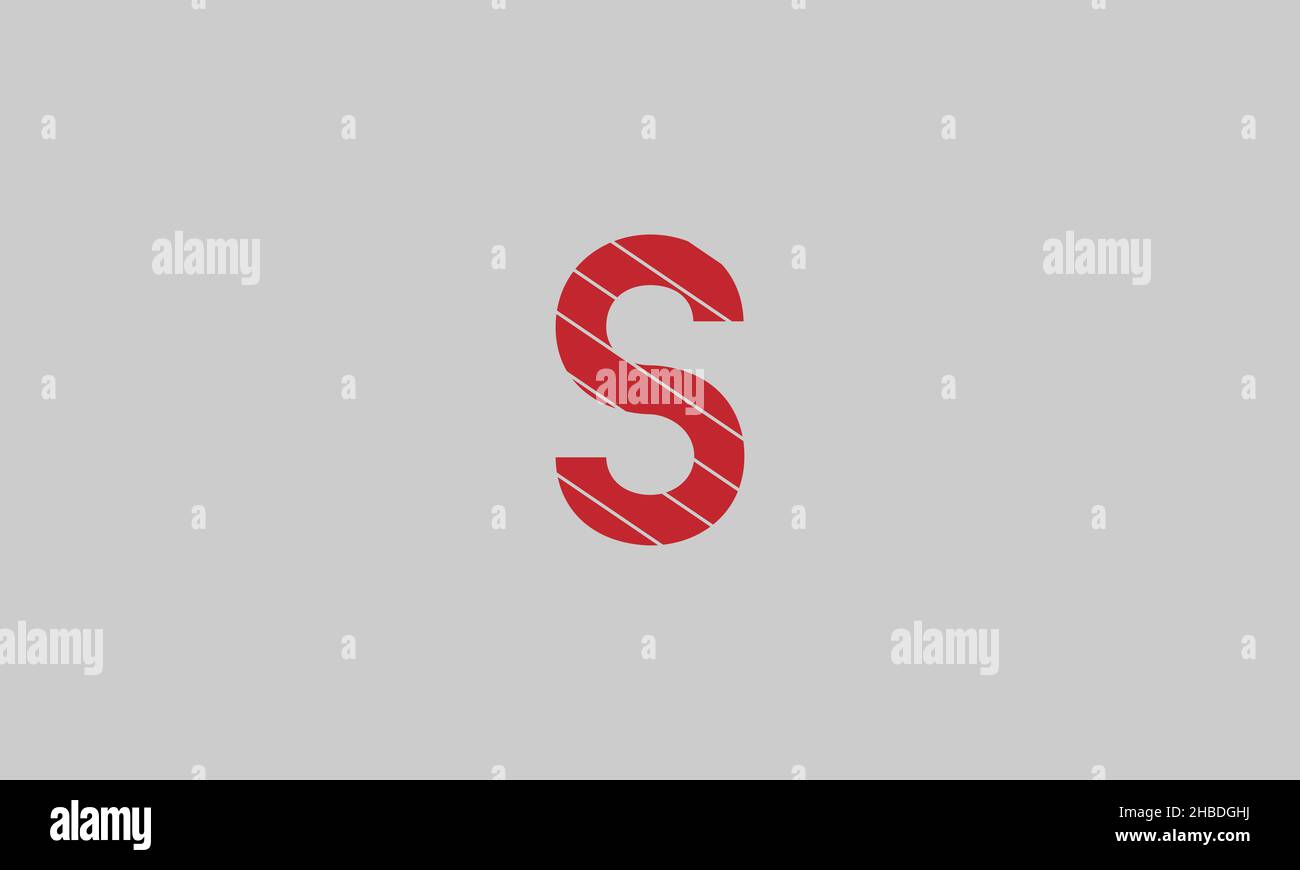 Initial letter S uppercase modern logo design template elements. Vector Stock Vector