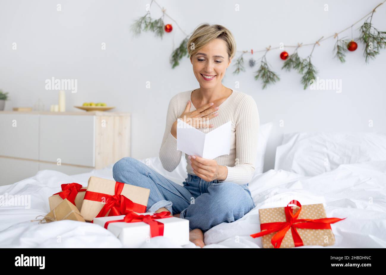 Mature woman greeting card hi-res stock photography and images - Alamy