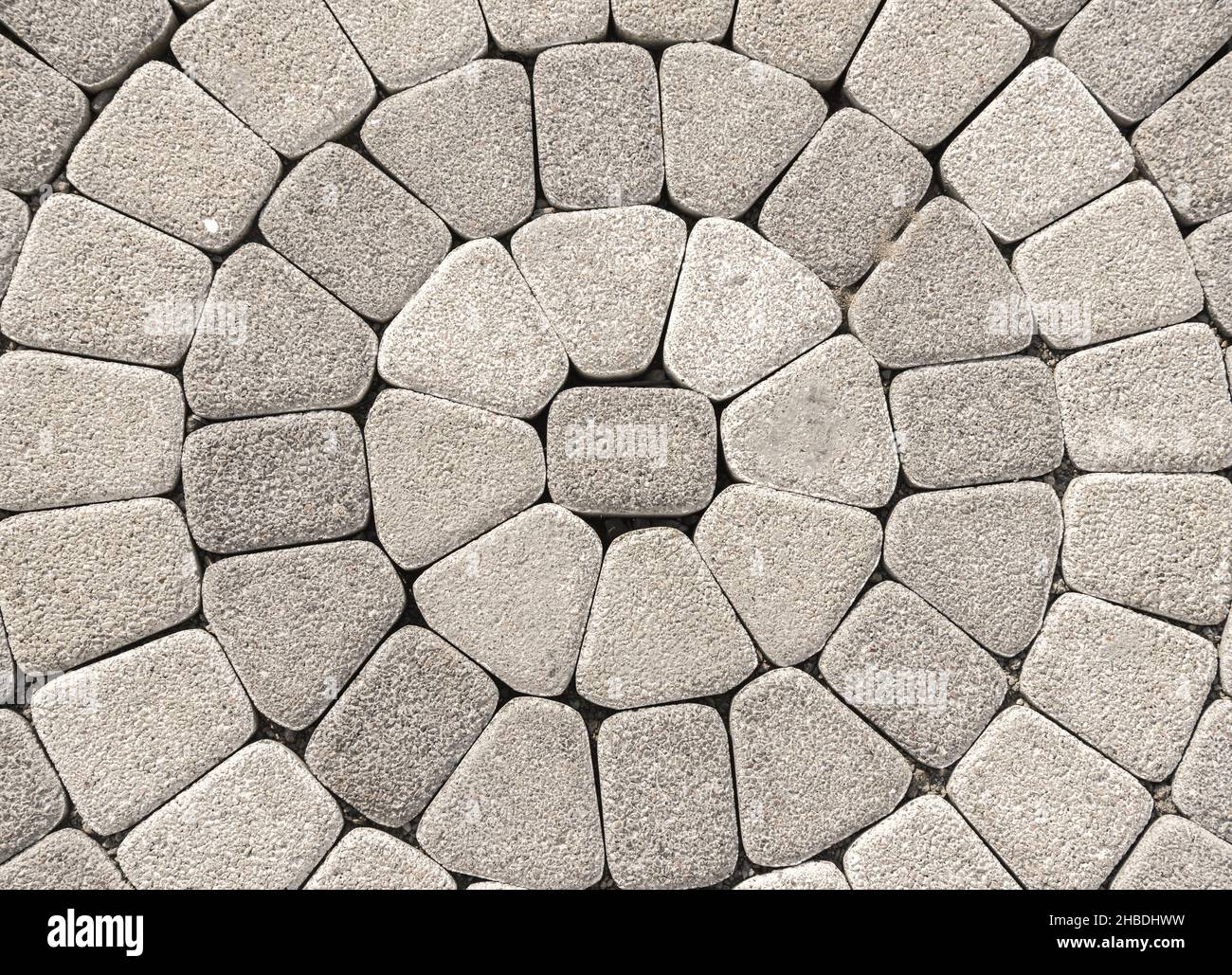 Outdoor floor with circle tile Stock Photo - Alamy