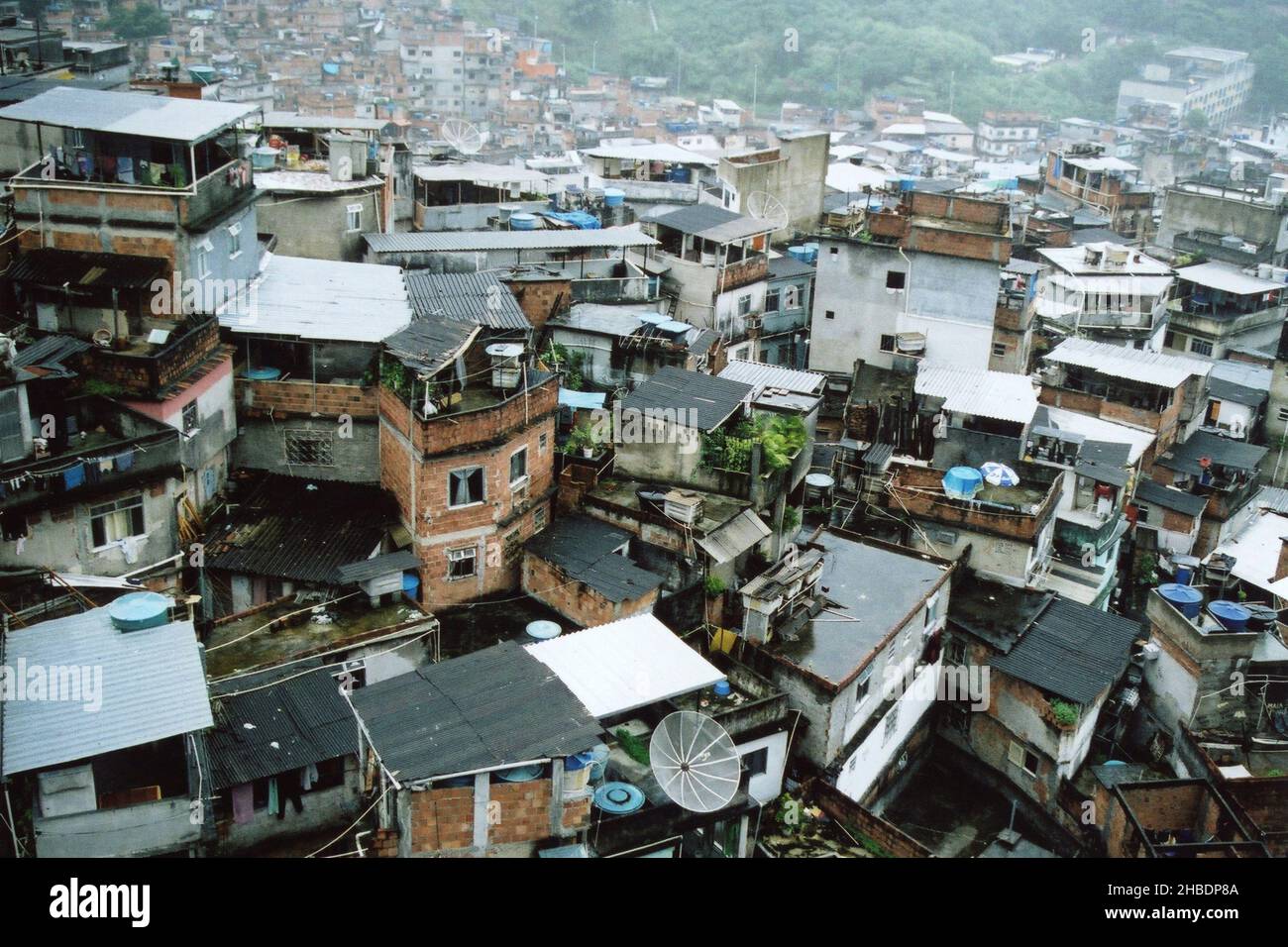 Rio Rocinha Favela Stock Photo