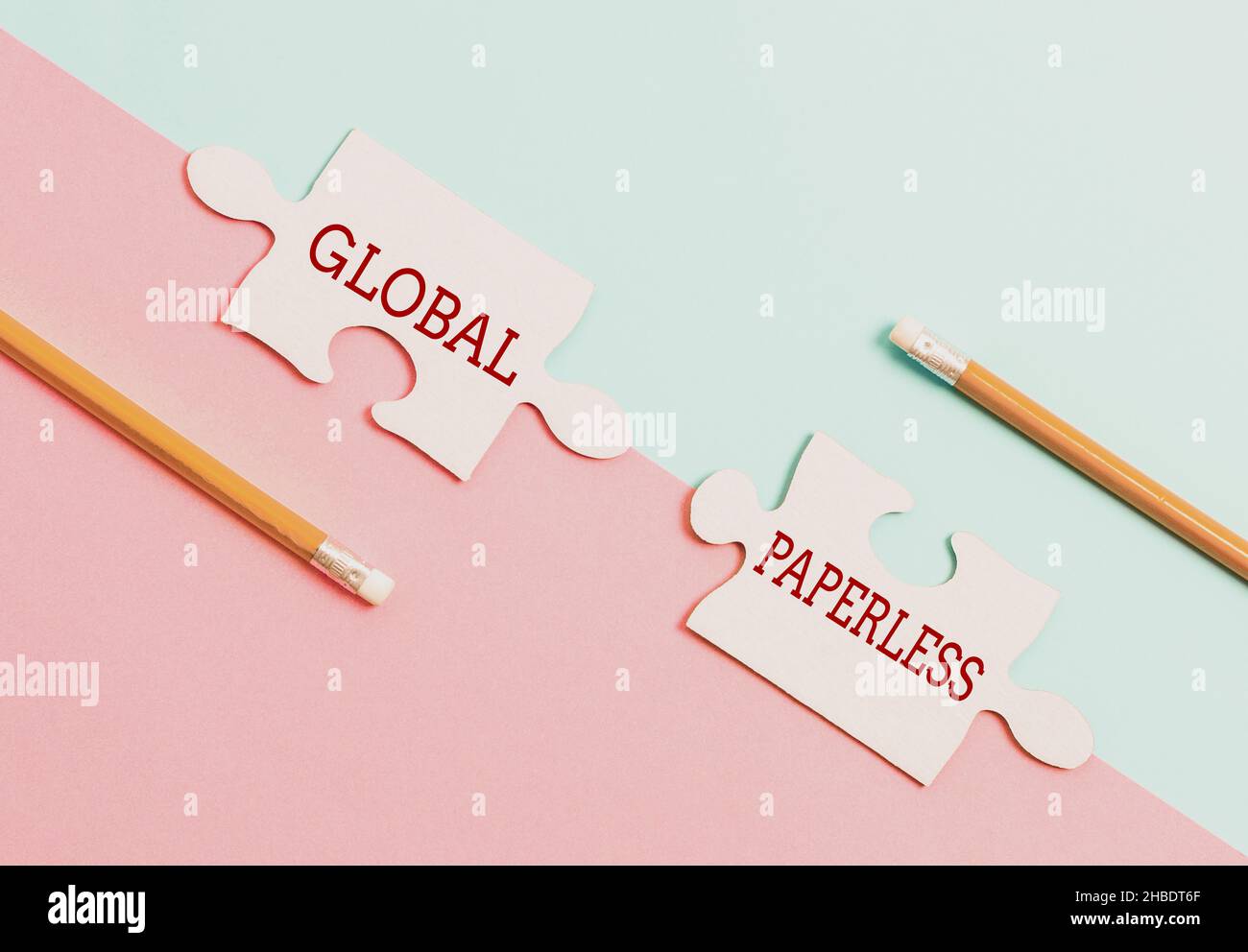 Conceptual display Global Paperless. Word Written on going for technology methods like email instead of paper Different Problem And Solution Creative Stock Photo