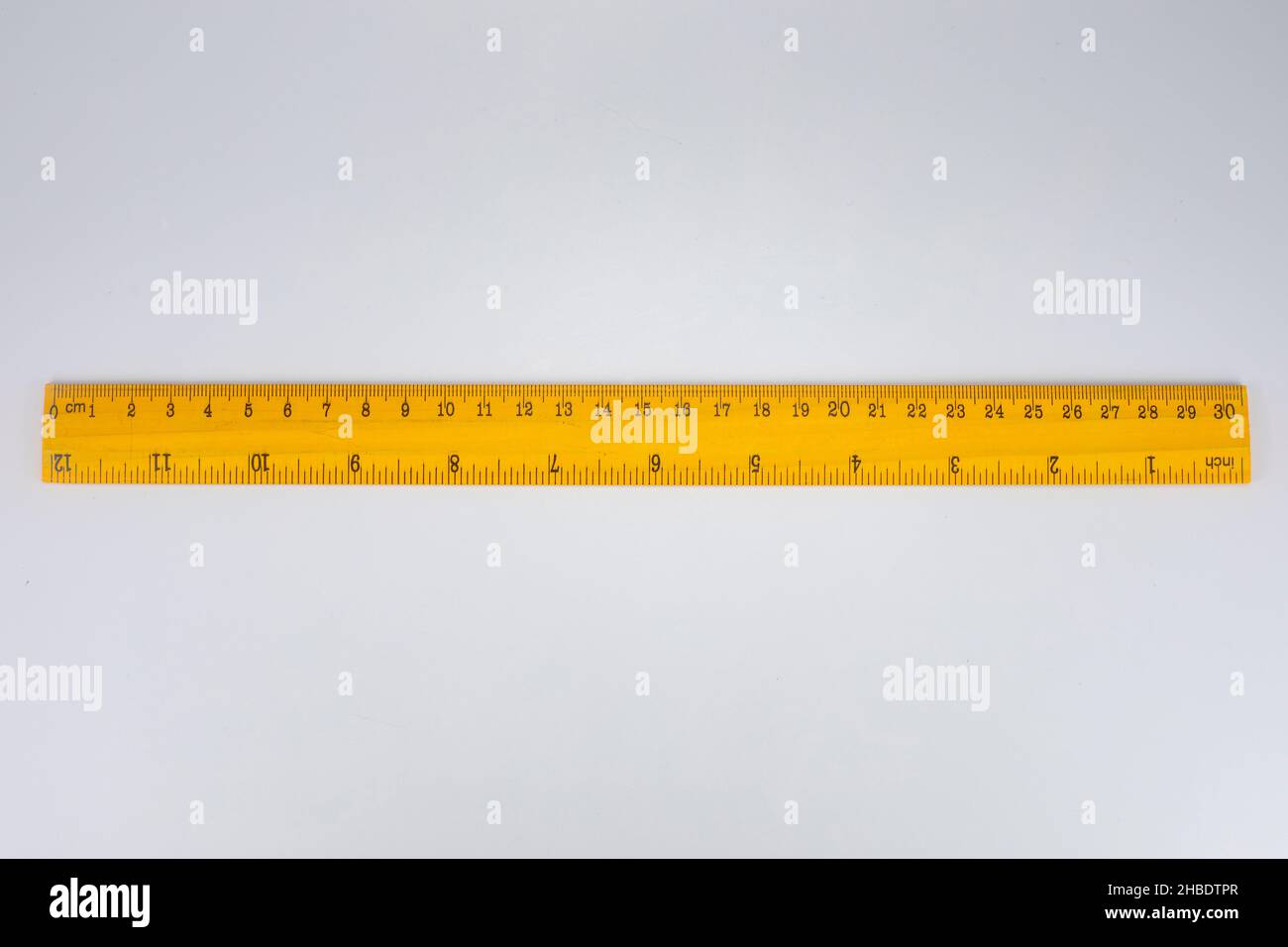 12 Inch / 30 cm Assorted Color Aluminum Ruler in Inch and CM Scale