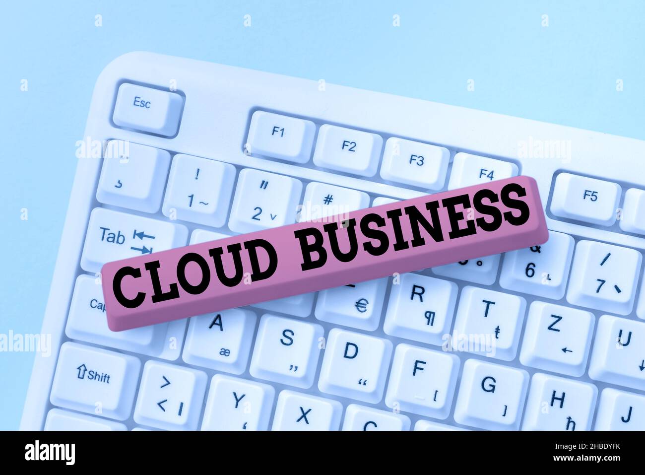 Conceptual caption Cloud Business. Concept meaning internetbased ...