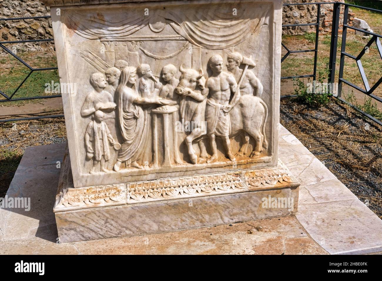 The beautiful and unique ruins of Pompeii, one of the most beautiful