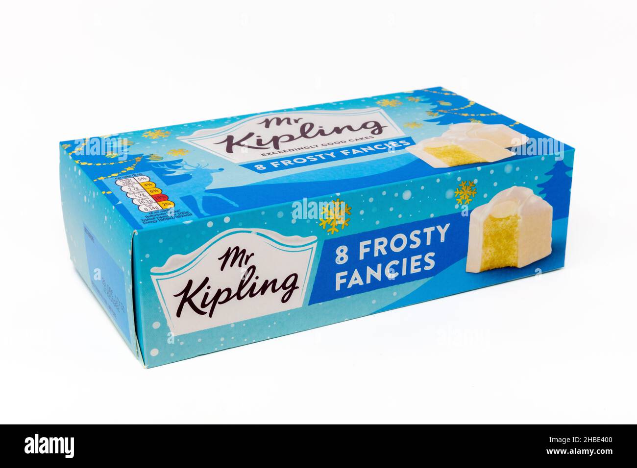 Mr Kipling 8 Frosty Fancies Stock Photo