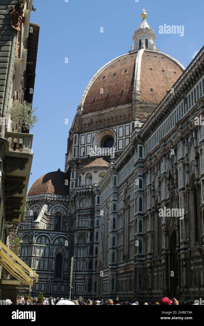 Dome of the cathedral of Santa Maria del Fiore in Firenze Stock Photo ...