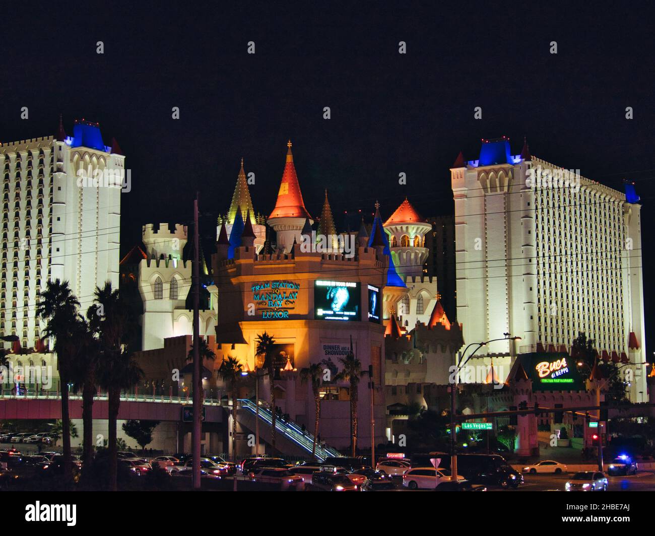 Las Vegas, United States - Nov 18, 2021: The Excalibur Hotel And Casino 