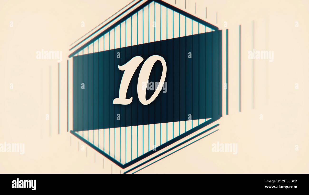 Countdown film leader drawn hi-res stock photography and images - Alamy