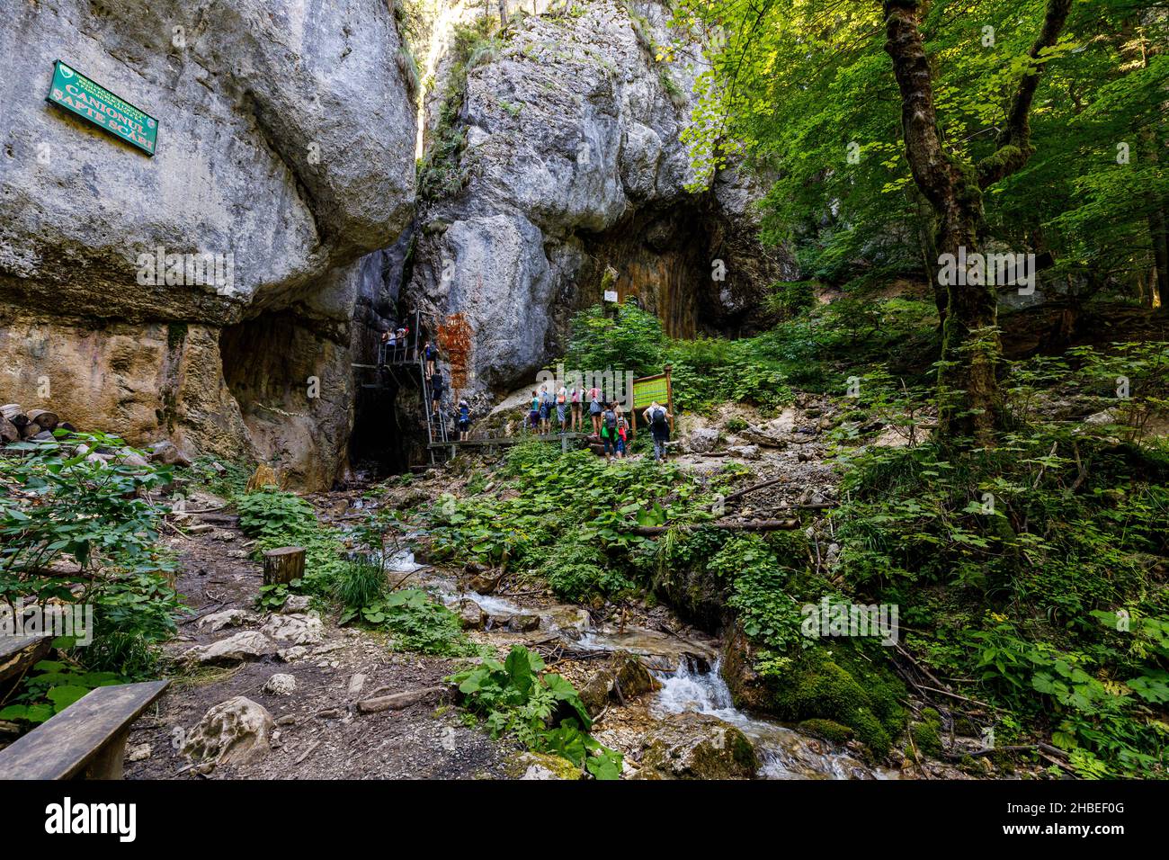 The 7 ladders canyon in Romania Stock Photo Alamy