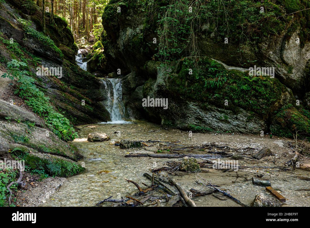 The 7 ladders canyon in Romania Stock Photo Alamy