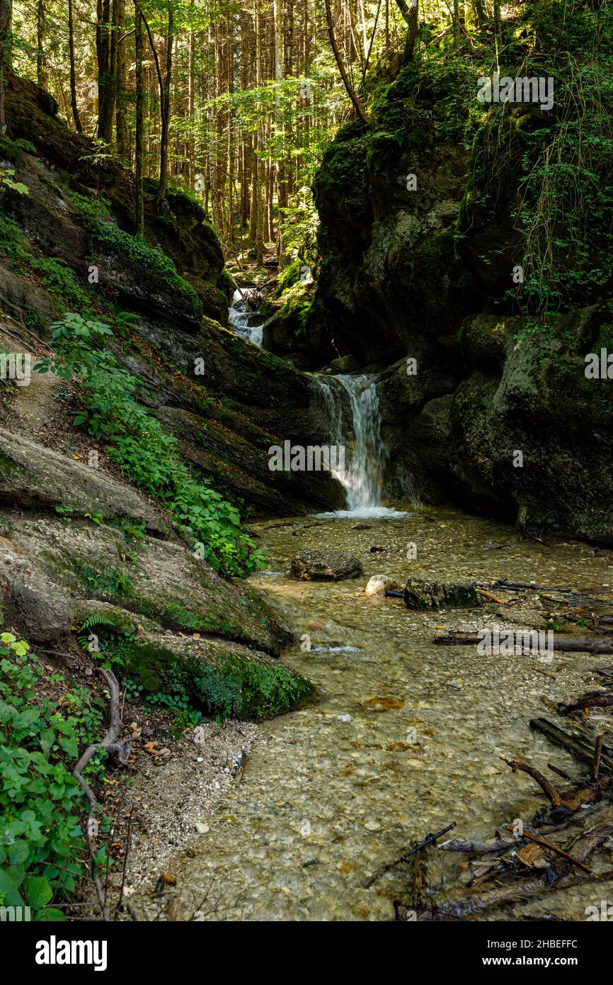 The 7 ladders canyon in Romania Stock Photo Alamy