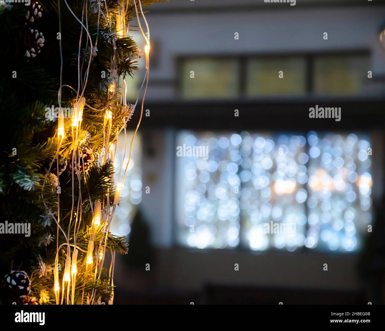 Christmas lantern and window hires stock photography and images Alamy