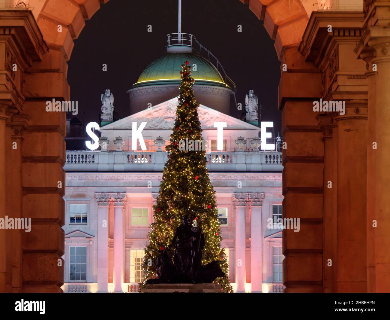 London, Greater London, England, December 15 2021 Ice Skating Venue at