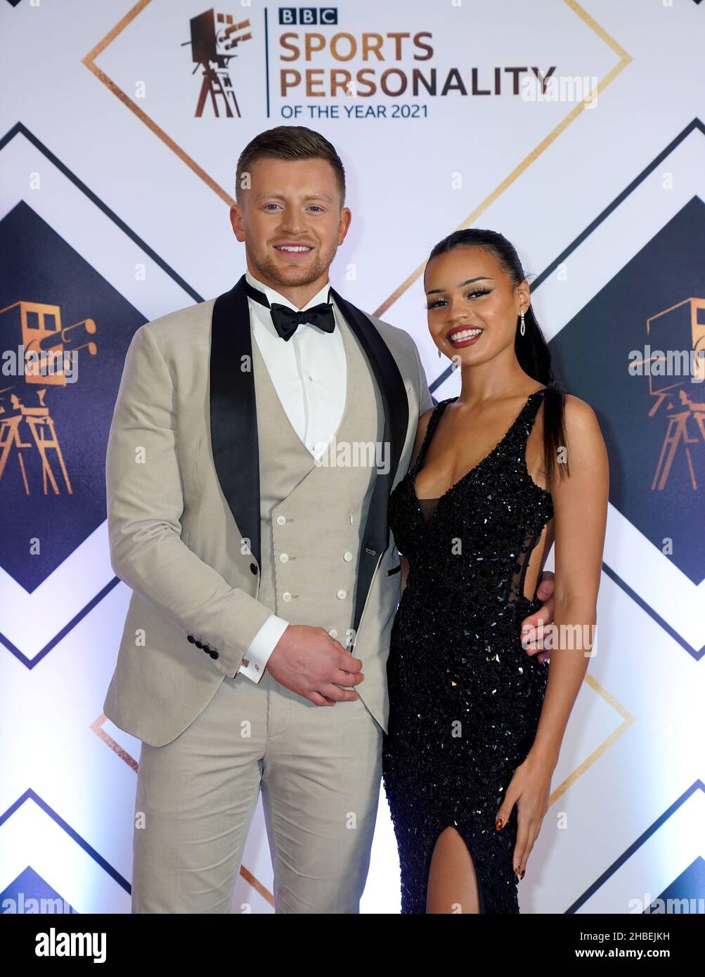 adam-peaty-and-partner-eirianedd-munro-on-the-red-carpet-prior-to-the