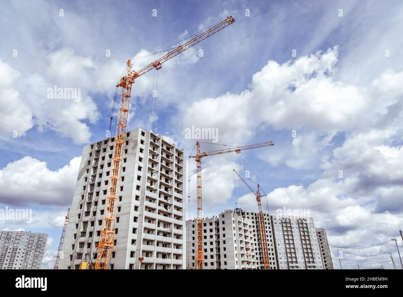 Tower cranes frame structure high hi-res stock photography and images ...