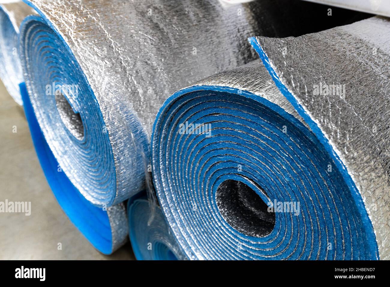 Insulation rolls - polyethylene foam covered with an aluminum foil ...