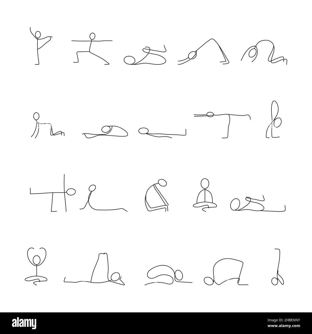 Yoga poses advanced Black and White Stock Photos & Images Alamy