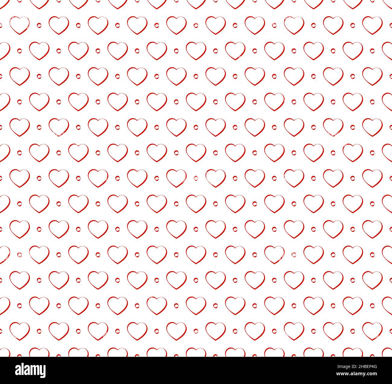 Red hearts seamless pattern. Vector illustration Stock Vector Image ...