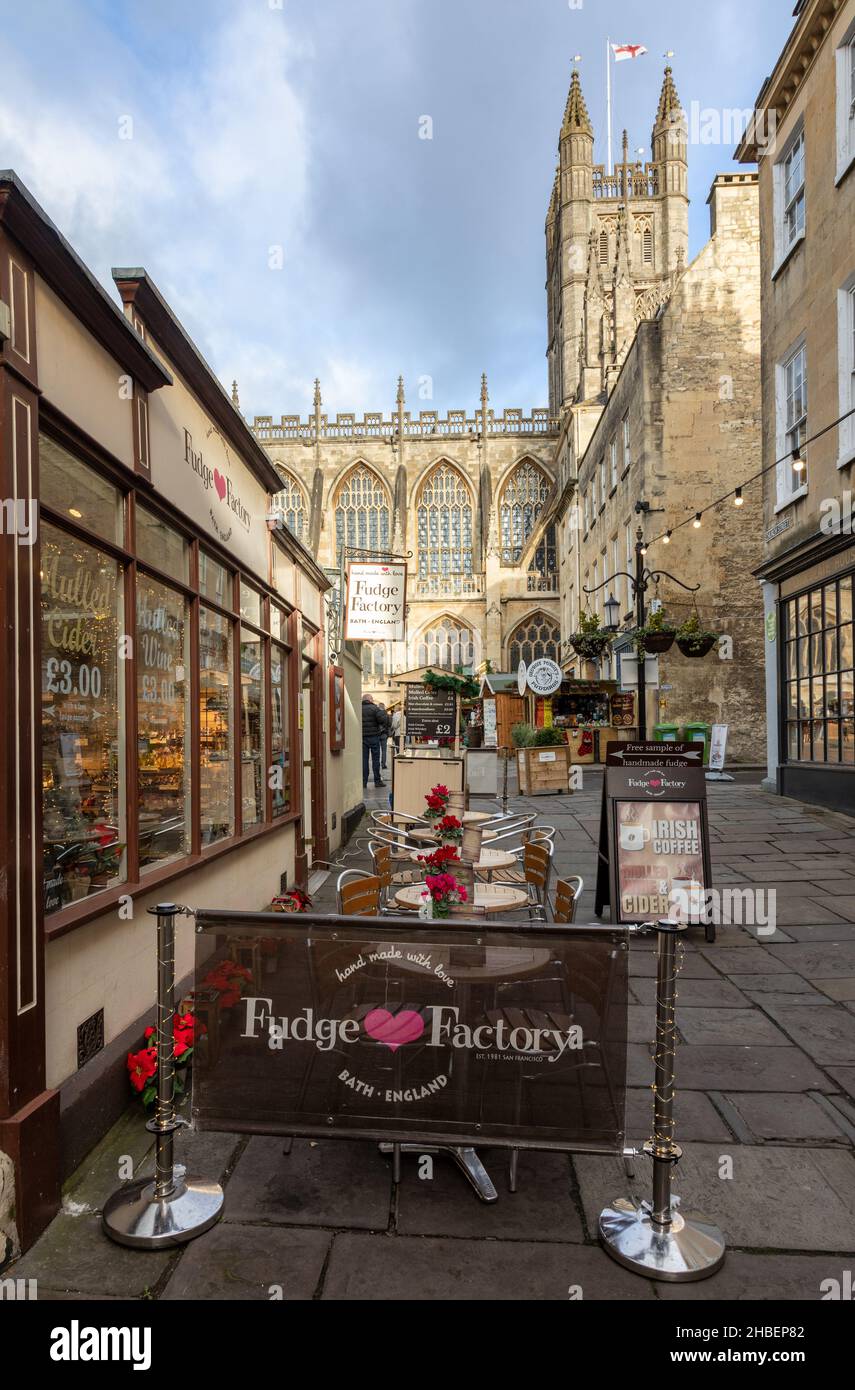 The San Francisco Fudge Factory in Bath City centre, Somerset, England
