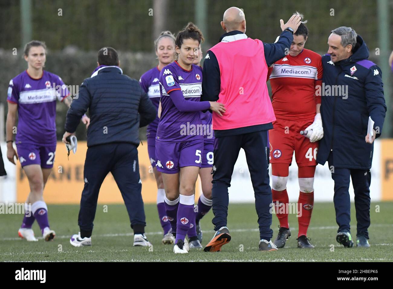 Formello, Italy. 19th Dec, 2021. ACF Fiorentina Team during the day two of the Coppa Italia Group F between S.S. Lazio vs ACF Fiorentina on 19 December 2021 at the Stadio Mirko Fersini, Formello Italy. Credit: Independent Photo Agency/Alamy Live News Stock Photo