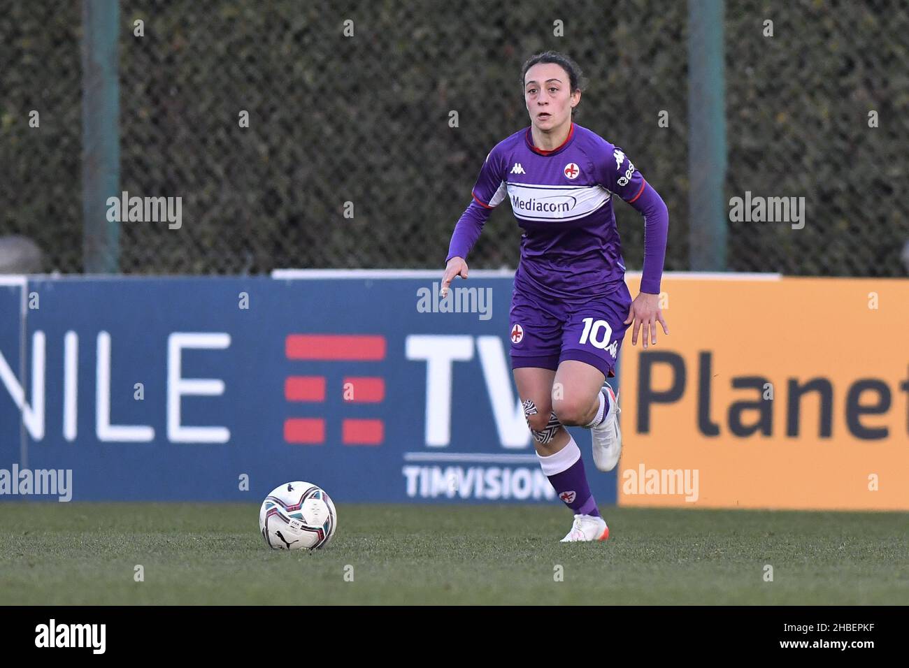 Formello, Italy. 19th Dec, 2021. Michela Catena of ACF Fiorentina during the day two of the Coppa Italia Group F between S.S. Lazio vs ACF Fiorentina on 19 December 2021 at the Stadio Mirko Fersini, Formello Italy. Credit: Independent Photo Agency/Alamy Live News Stock Photo