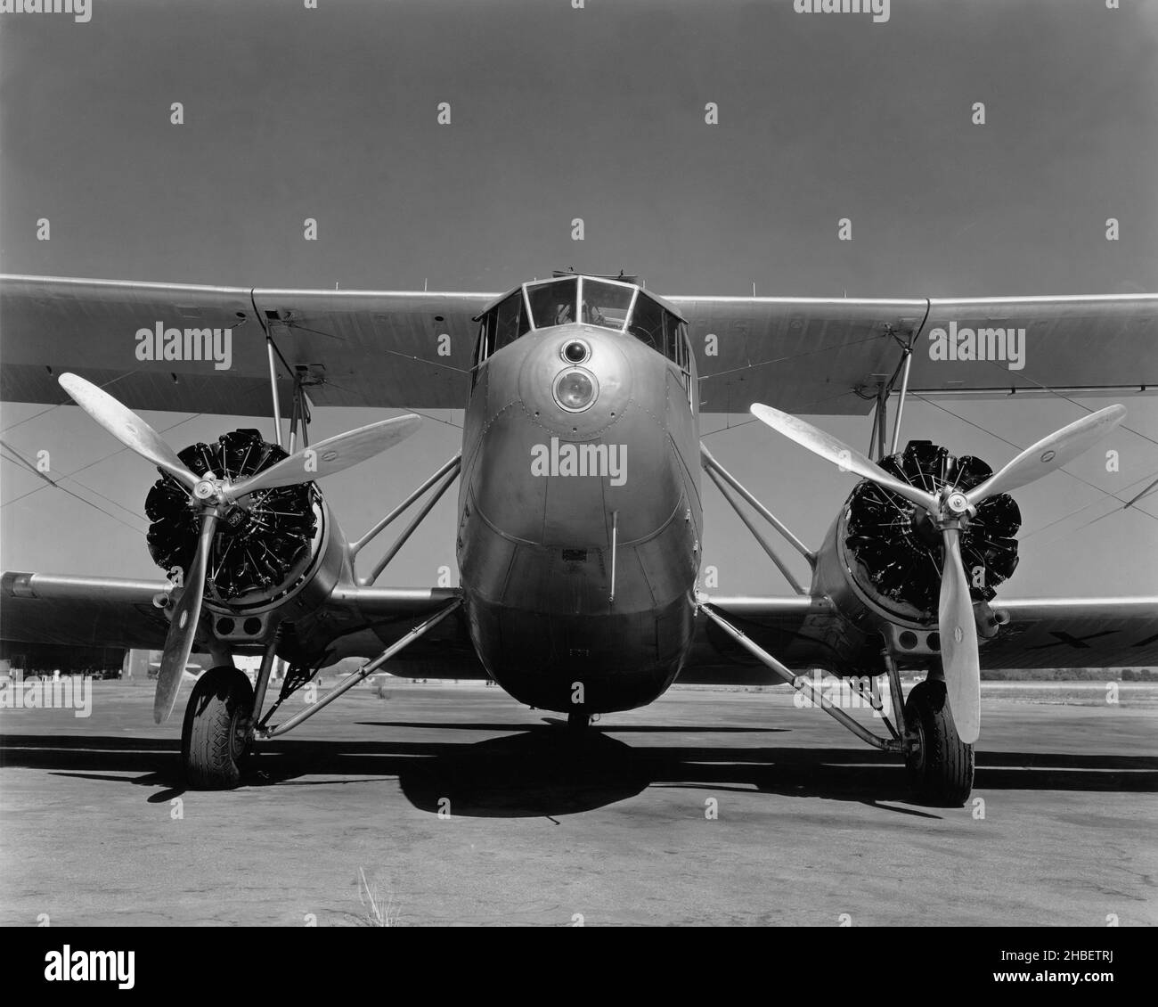 Curtiss CT-32 Condor II on the tarmac. Used by US Army for transport & as a bomber Stock Photo