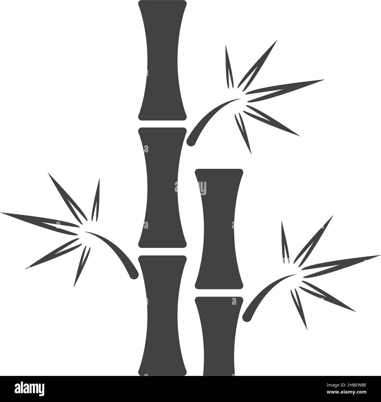 Bamboo tree logo icon design illustration vector template Stock Vector ...