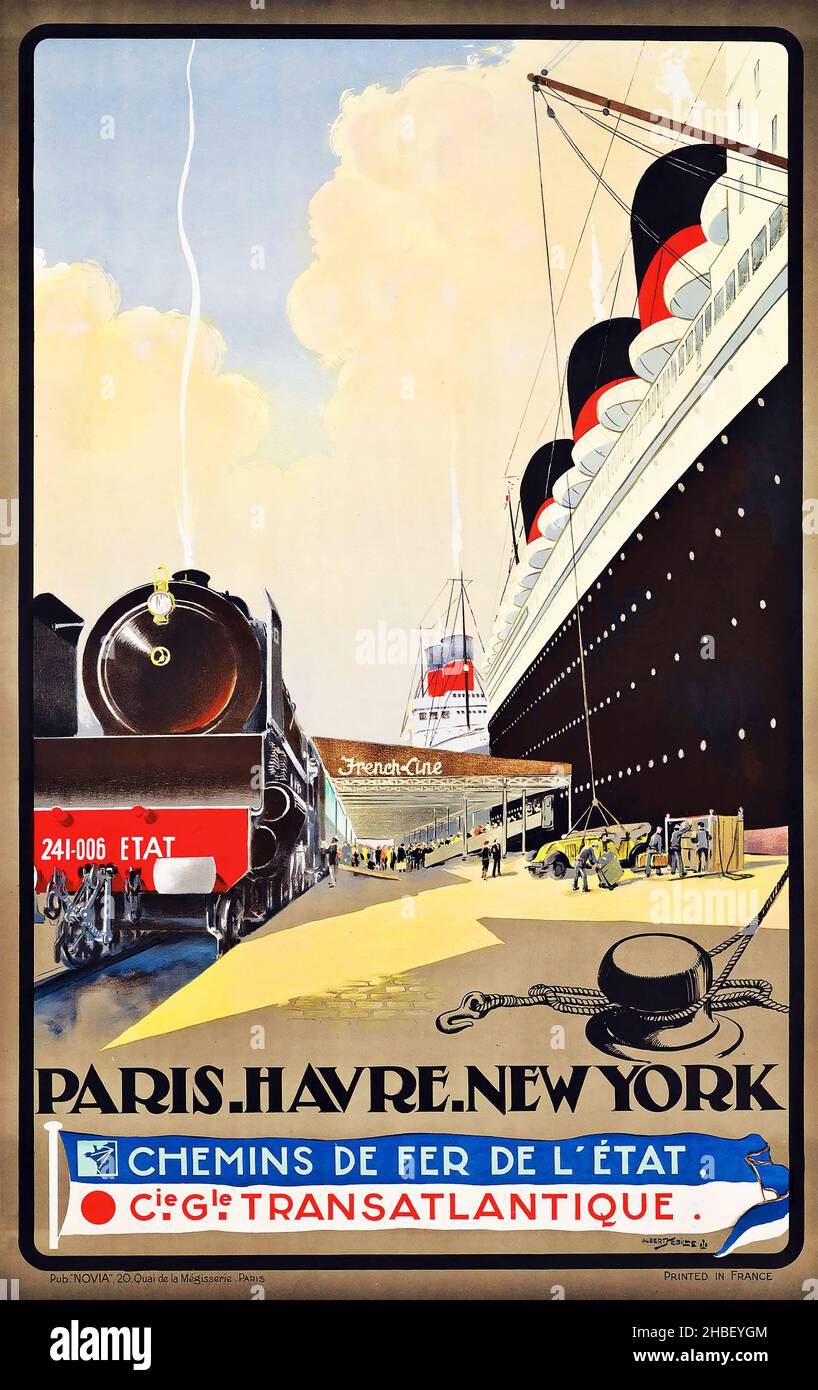 Deauville Affiche chemin de fer Etat 