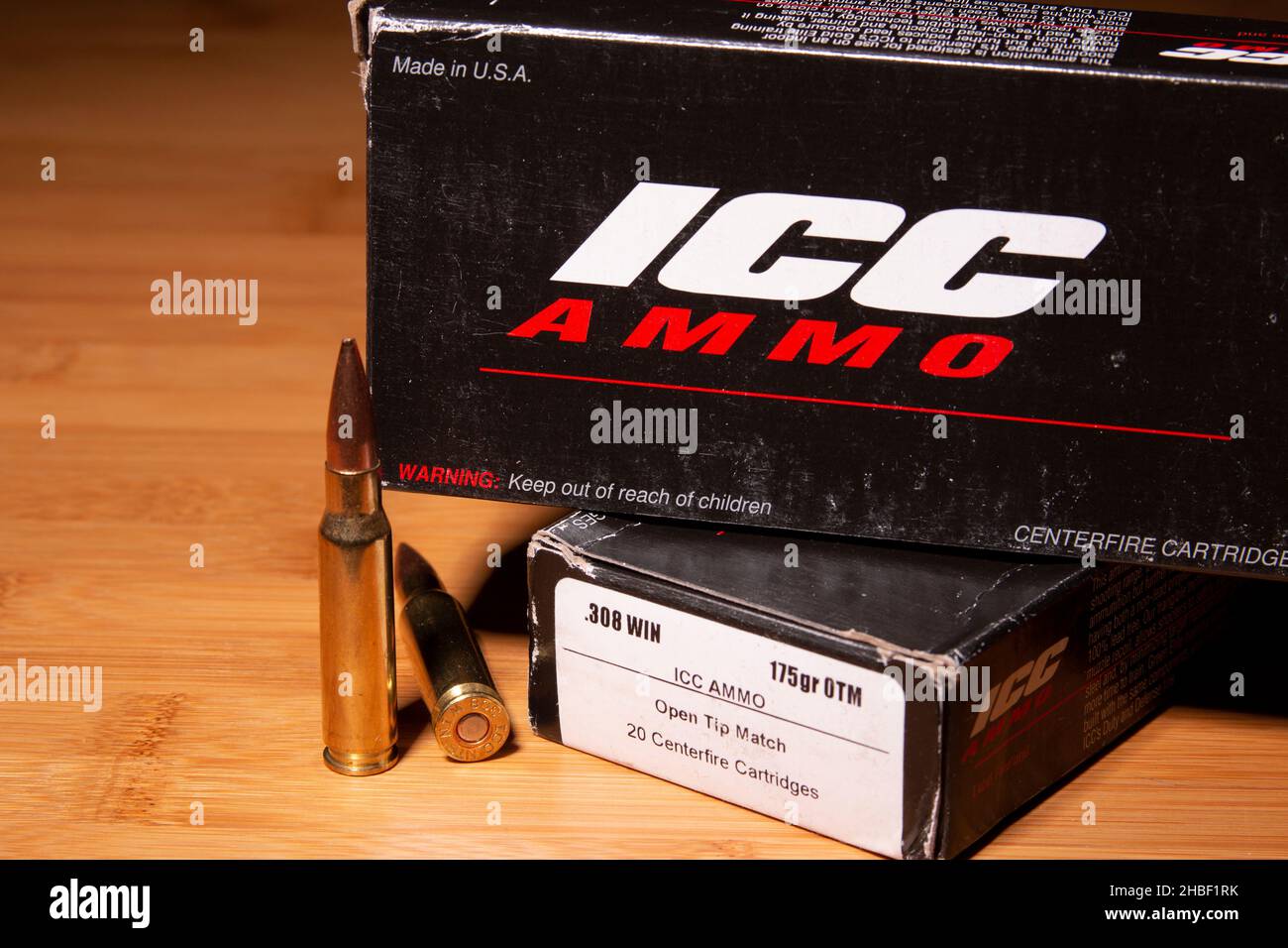 ICC Ammo .233 Ammunition Stock Photo